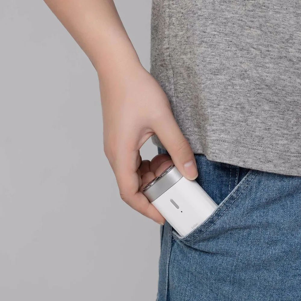 Оригинальная Xiaomi прямая белая электрическая бритва IPX7 Водонепроницаемая