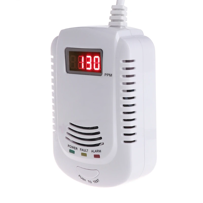 

Coalgas Natural Gas Methane Propane Leak Detector Tester Measurer Home Security EU Plug #Aug.26