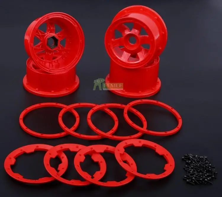 Nylon Super Star Wheel Hub with Beadlock Ring Fit for 1/5 HPI ROVAN KM BAJA 5B | Игрушки и хобби