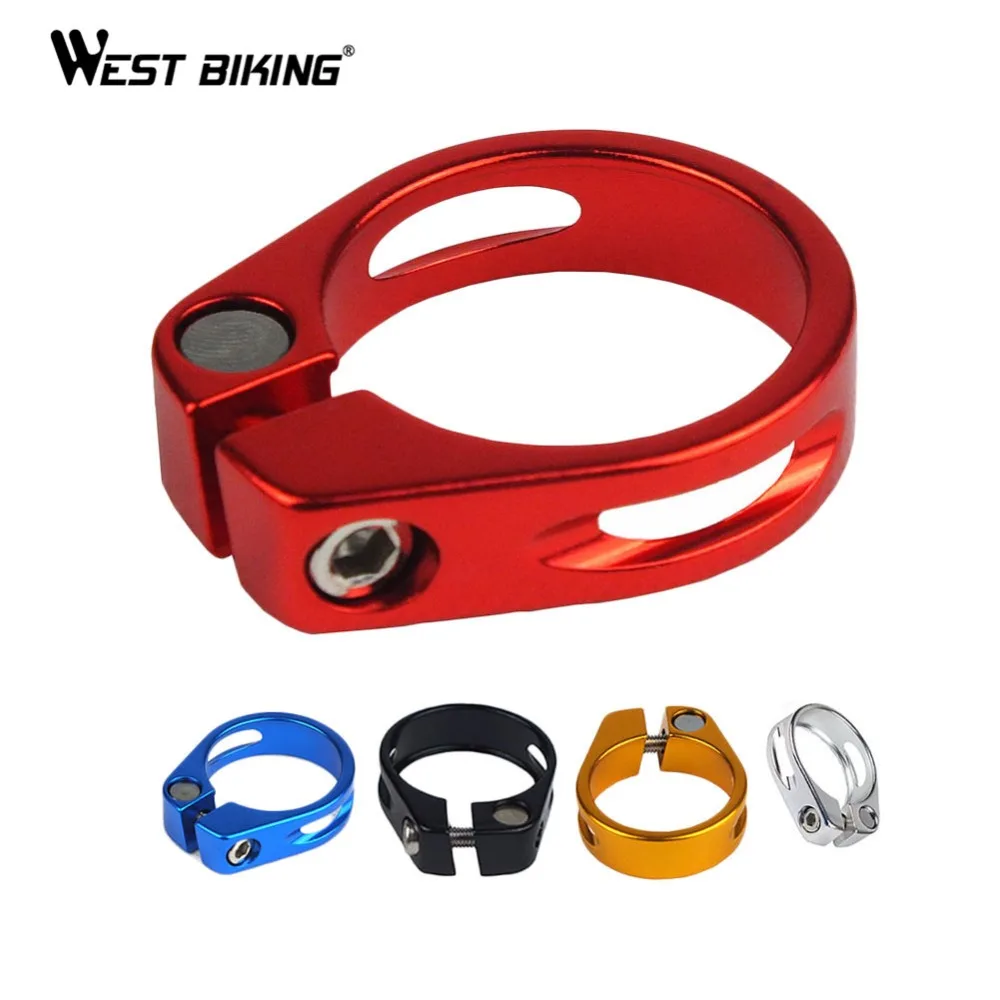 

Newest MTB Road Bike Aluminum Seat Post Clamp 34.9 MM Seat Tube Clamp Lever Bicycle Parts Pierced Seat Tube Clip Seat Post Clamp
