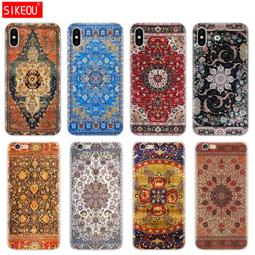 Силиконовый чехол для телефона Iphone 6X8 7 6s 5 5s SE 2020 Plus 10 XR XS 11 pro Max персидский ковер с