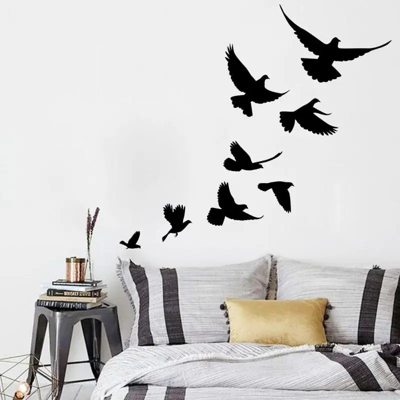 Летящая птица животных наклейки для детской комнаты Стекло окна дома Декор в