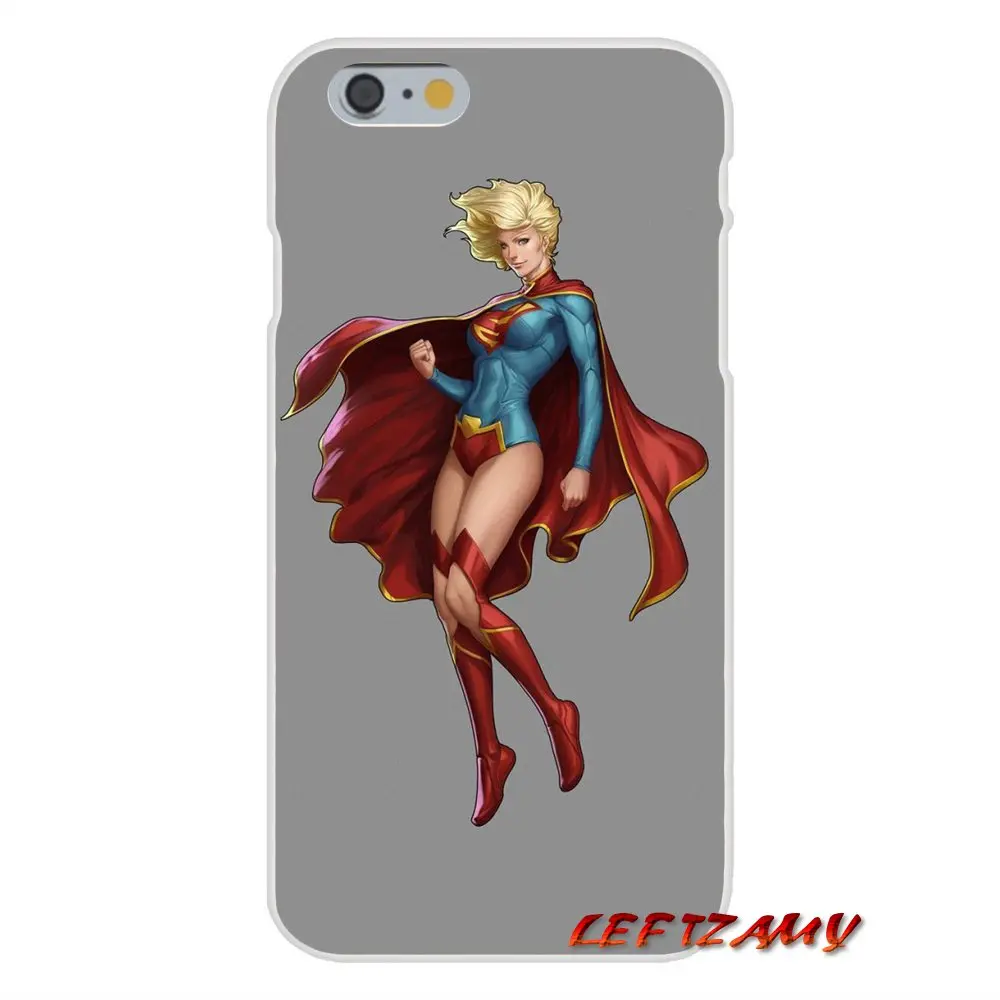 Supergirl Comics Hero для iPhone X 4 4S 5 5S 5C SE 6 6S 7 8 Plus Аксессуары чехлы телефонов | Мобильные