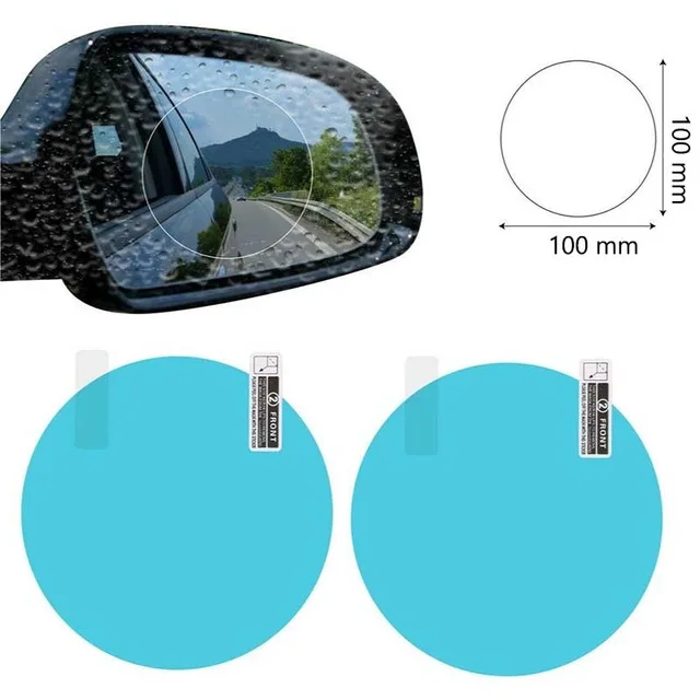 WINTUWAY 2Pcs Car Anti Water Mist Film Fog Coating Rainproof Rearview Mirror Window Waterproof Protective Styling | Автомобили и