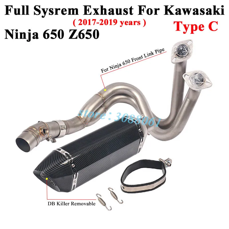 Выхлопной глушитель Yoshimura SC для Kawasaki Ninja 650 ER6N Z650 2017 18 2019|Выхлопные трубы и системы|