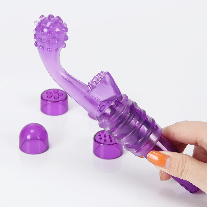 1 комплект 4 насадки сменные водонепроницаемый мини массажер для тела