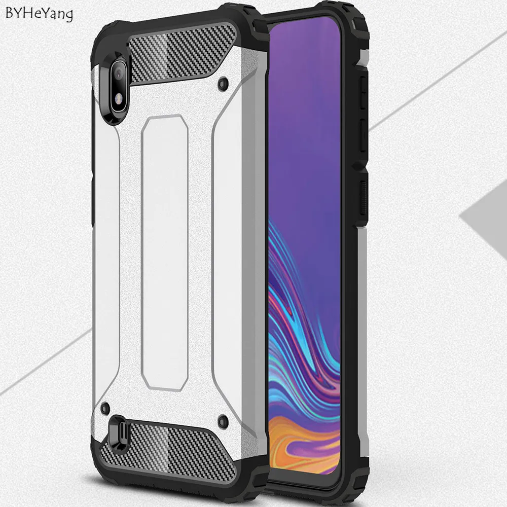 Чехол для Samsung A10 Galaxy мягкий бампер силиконовая задняя крышка из ТПУ + ПК гибридный