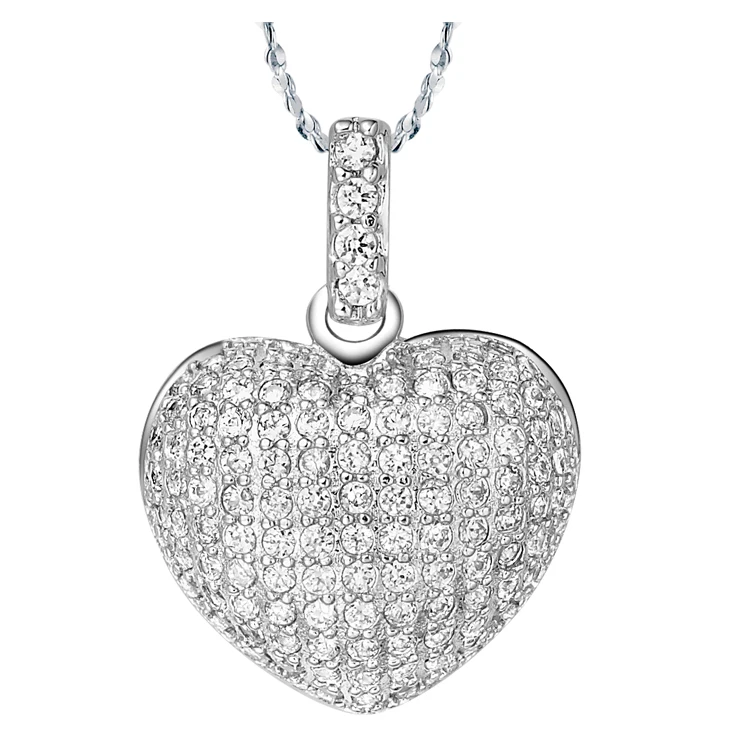 Classic Heart Necklace Fine Jewelry White Beautiful Necklaces for Women Gift of Love Chain Pendant | Украшения и аксессуары