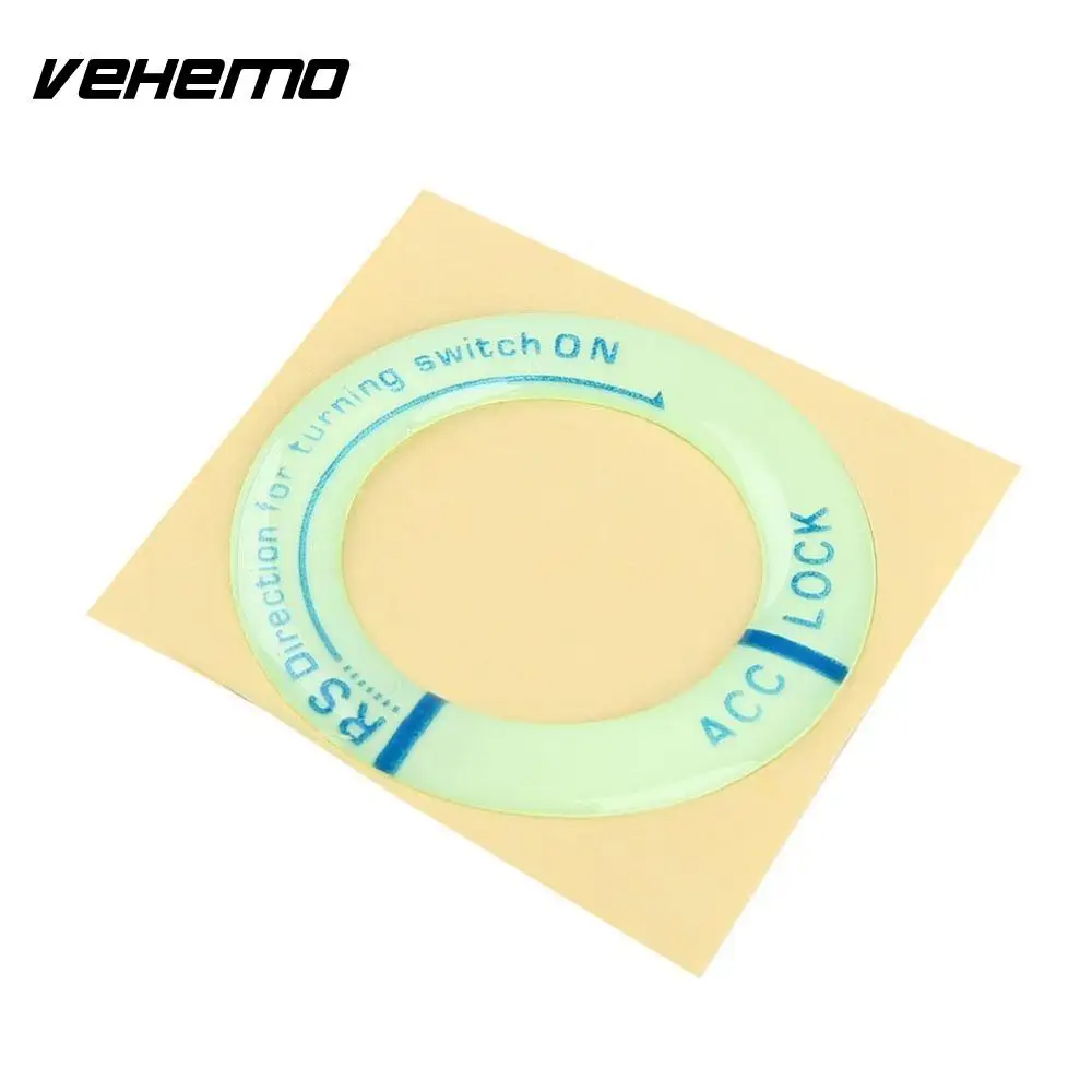 Vehemo 1 шт. отражающий светильник светящаяся Ночная наклейка светящаяся Автомобильная брелок для ключей зажигание Декор Наклейка для гольфа Scirocco старый POLO