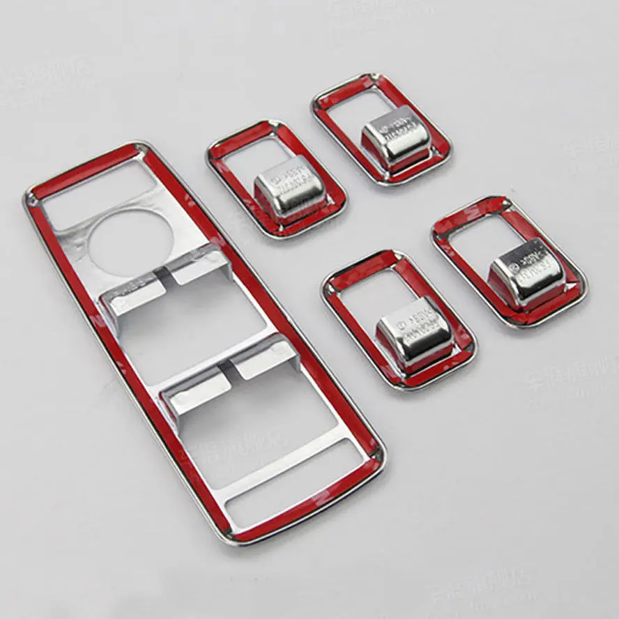 

BBQ@FUKA Chrome abs Car Window Lift Switch Button Covers Cover Trim For Benz GLK ML E Class