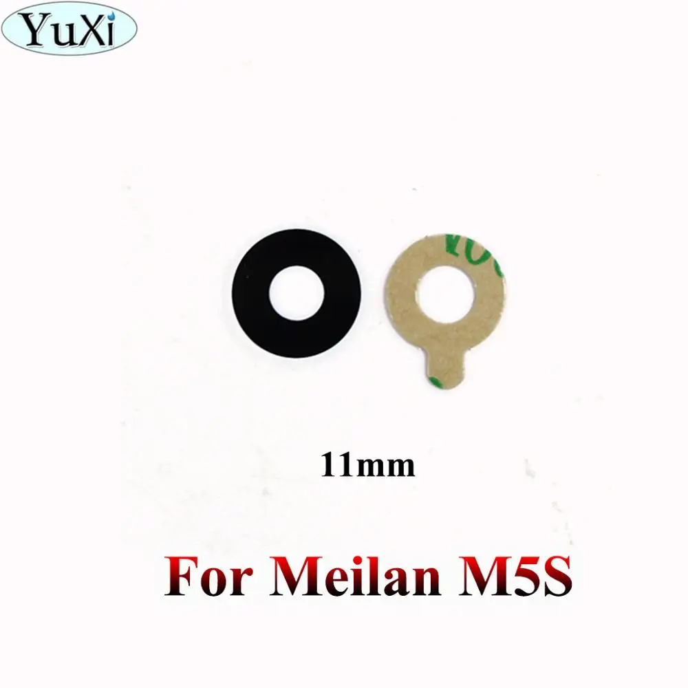 For Meilan M5S YuXi задняя камера стеклянная крышка объектива+ клейкая лента для Meizu Meilan M1 M2 M3 M5 M6 note 3s M5s S6 Note 5 Mini Metal E - Цвет: For Meilan M5S