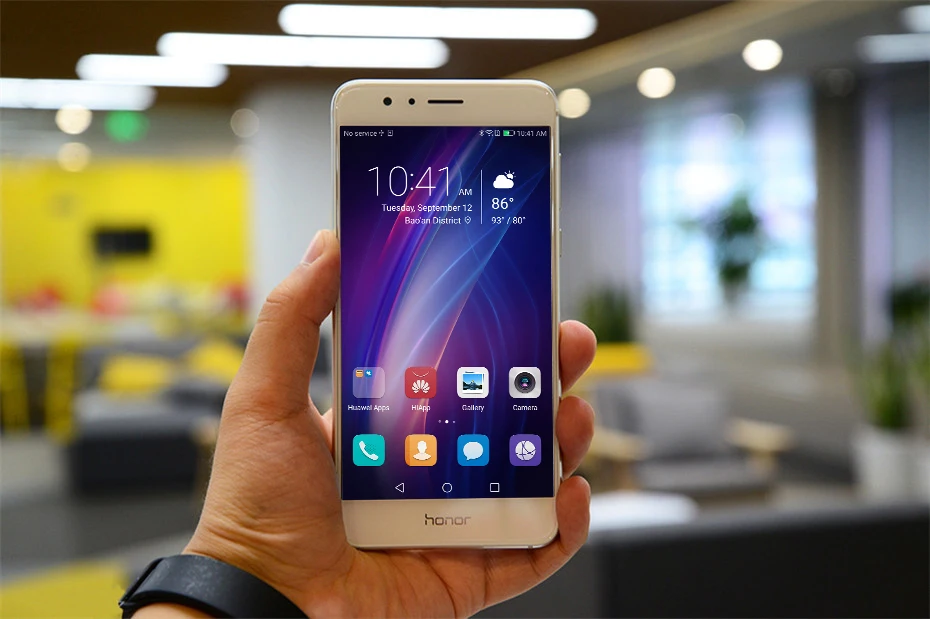 HONOR 8 OTA обновление мобильного телефона с двойным боковым стеклом корпус 5," 1920*1080 экран двойная задняя камера 12MP* 2 NFC