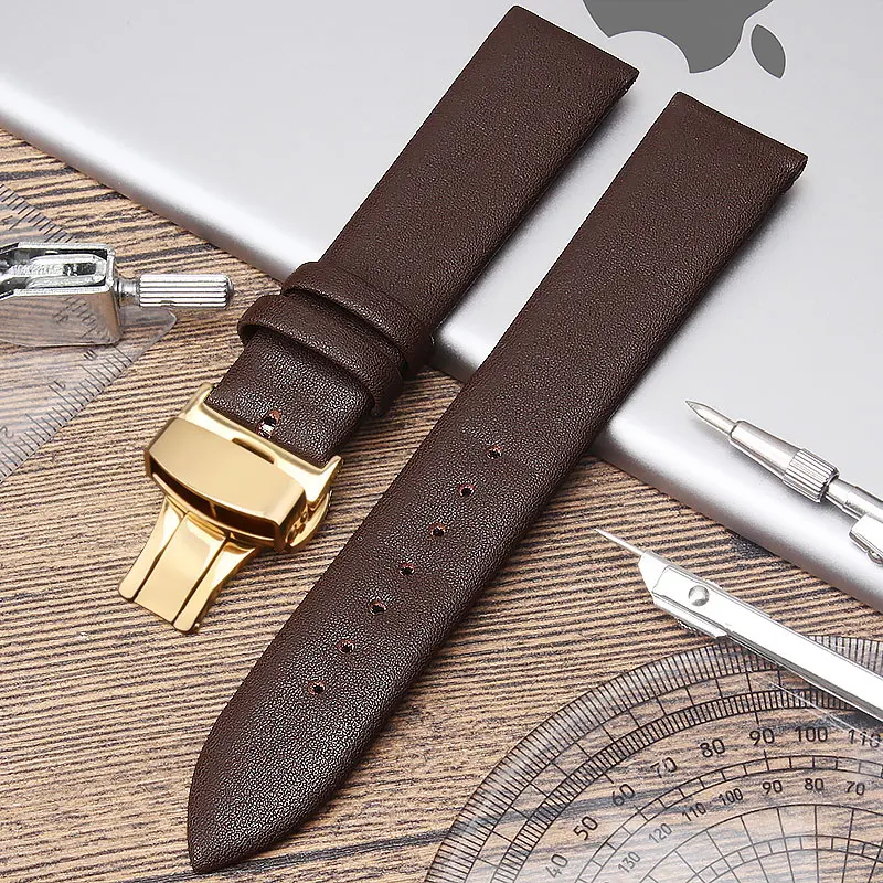 Ремешок из натуральной кожи для часов tissot ck dw мужской с металлической