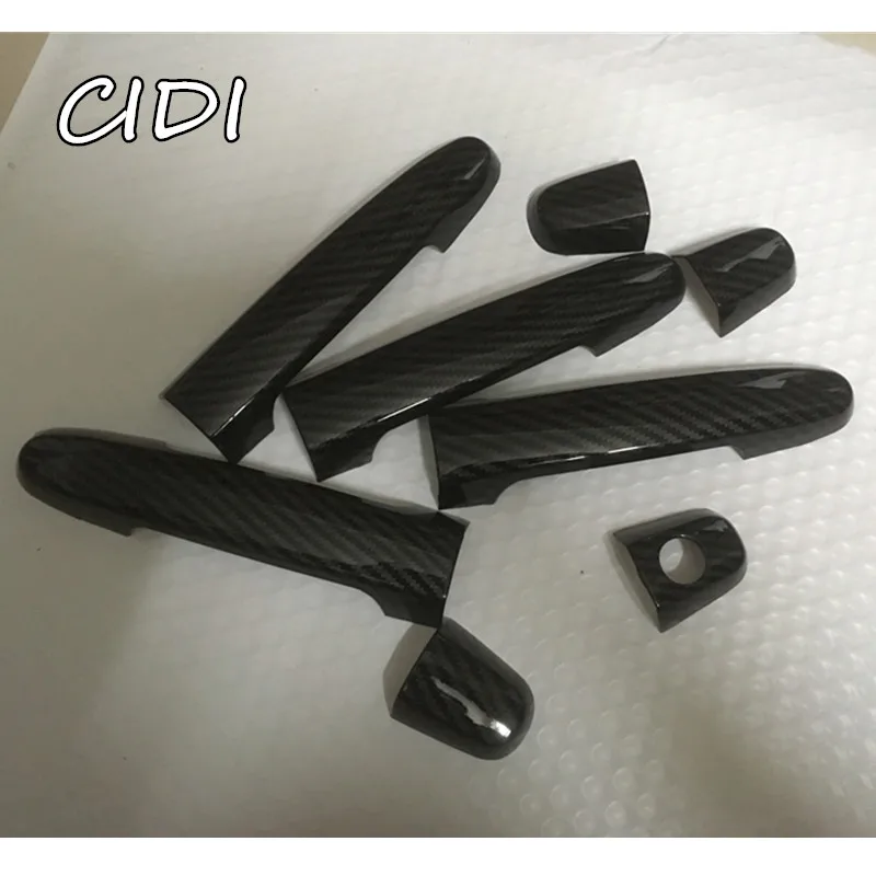 ABS углеродного волокна ручка для входной двери Накладка комплект Toyota Camry corolla