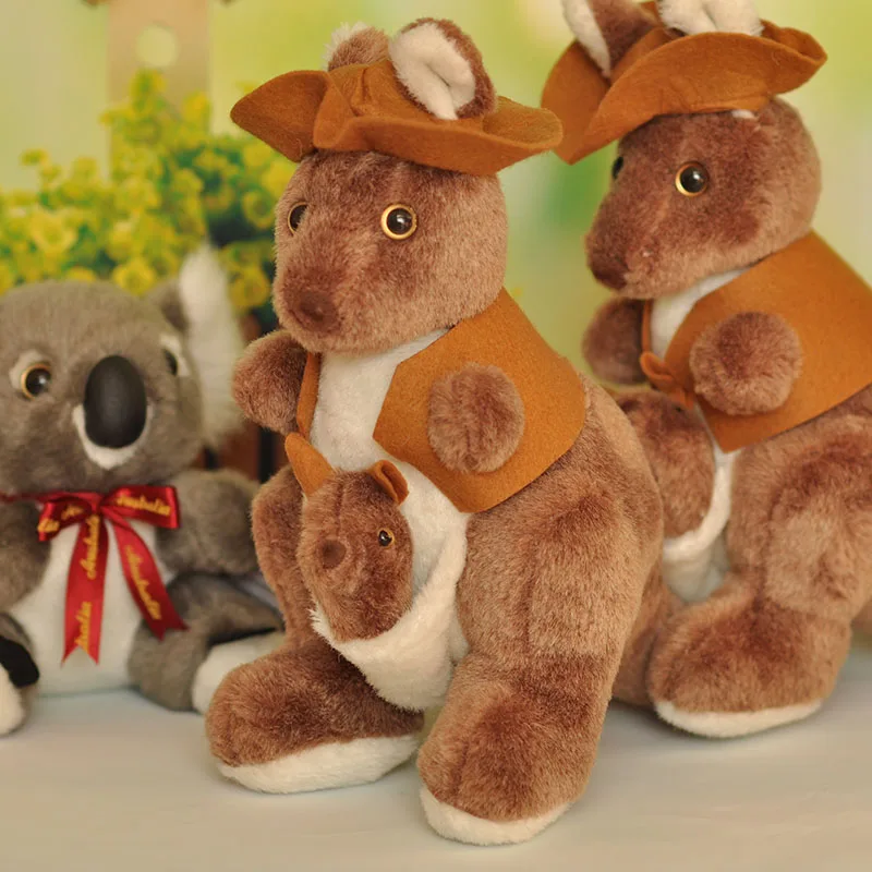 Новинка креативная плюшевая игрушка кенгуру кукла высокого качества подарок