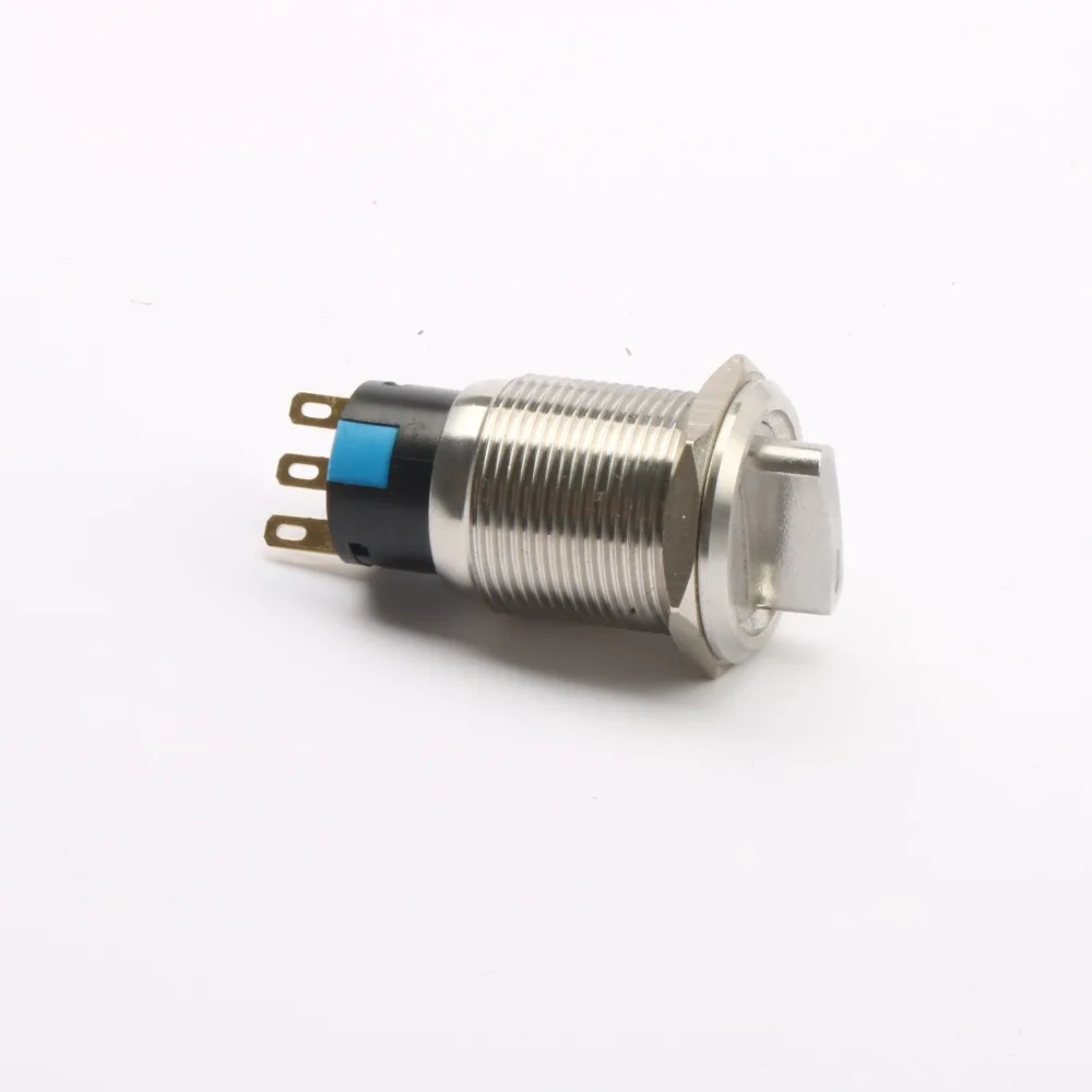 19mm metal Brass nickel plating push button switches Rotate buttons for machine Auto without LED | Обустройство дома