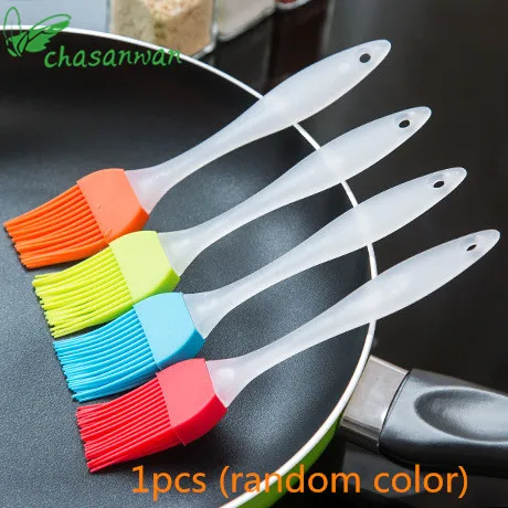 1Pcs Random Color 1 шт. кухонные принадлежности Инструменты силиконовое масло щетка для выпечки кисти для торта кисточка для масла, хлеба, выпечки кухонная утварь кухонные гаджеты - Цвет: 1Pcs Random Color