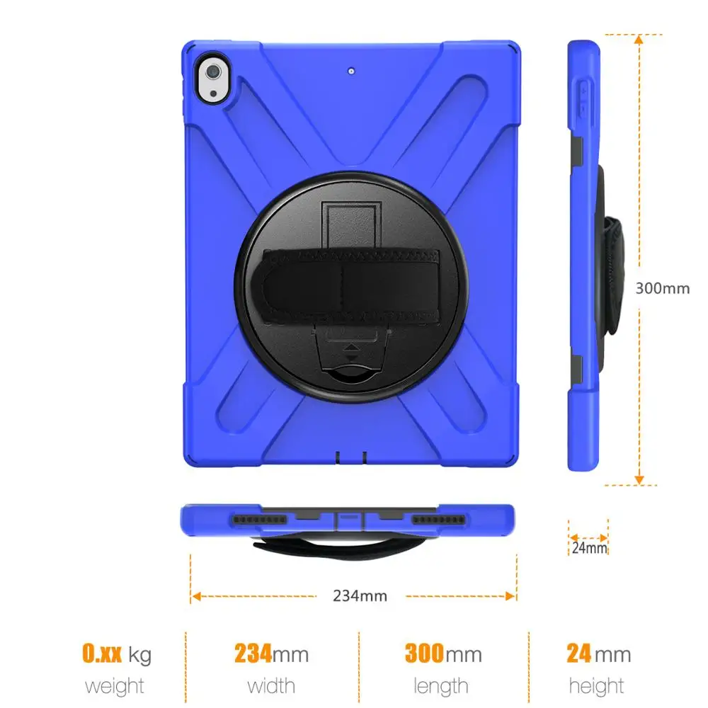 Чехол Conlez для iPad Pro 12 9 дюйма противоударный защитный чехол с подставкой ручной