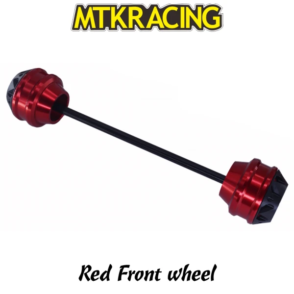 Red front wheel MTKRACING для Yamaha Tracer 900 GT CNC переднее колесо осевой слайдер амортизатор защита от падения - Цвет: Red front wheel