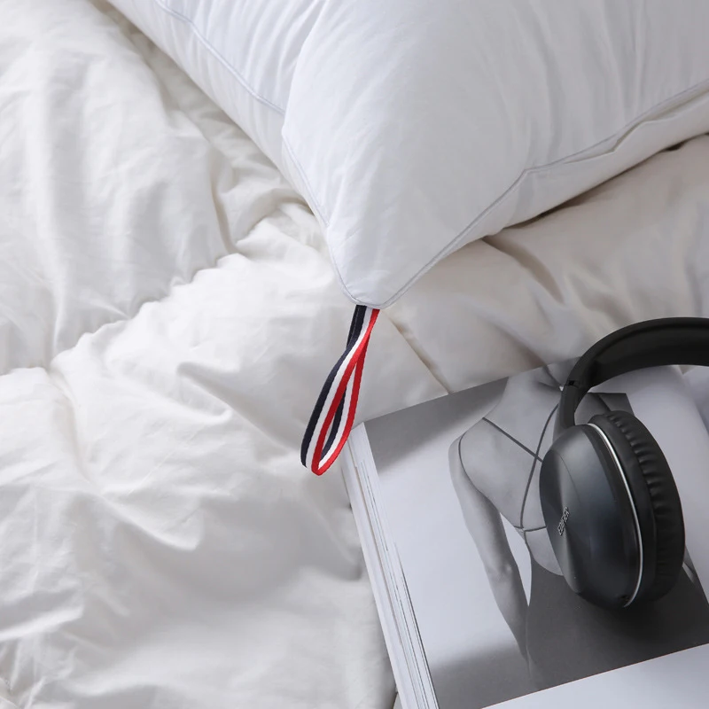 Хлопковая Подушка с сердечником высокоэластичные квадратные подушки основная