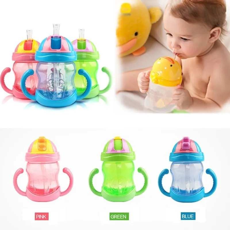240 мл мультяшная соломинка бутылка для воды из пищевого пластика улицы My Drink Kids