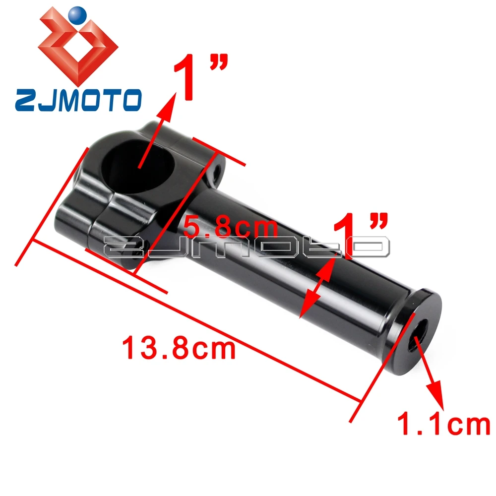 Черные подъемники на руль мотоцикла 1 дюйм стержни зажим для крепления Harley |
