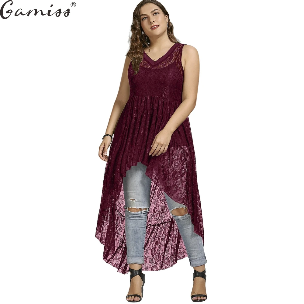 Женское кружевное платье Wipalo длинное прозрачное большого размера 5XL с