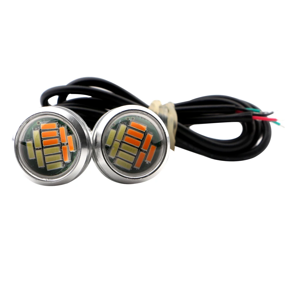 2 шт. крючке 4014 12 SMD СВЕТОДИОДНЫЙ Тюнинг автомобилей DRL дневного света Обратный