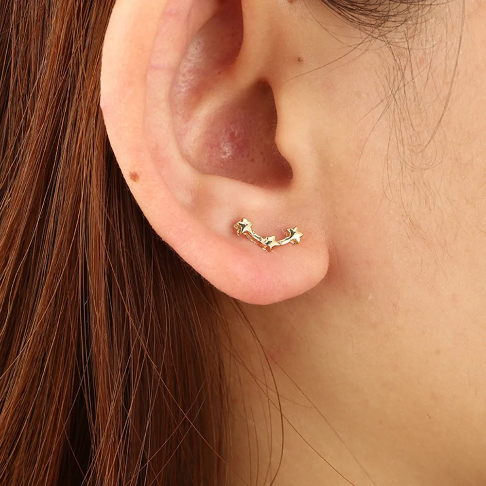 2019 новые золотые/серебряные Роскошные модные сережки из сплава кольцо для ушей