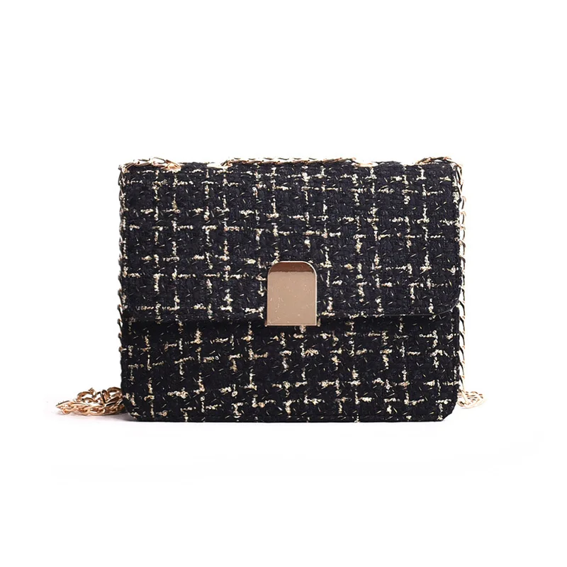 

Women Fashion Weave Lattice Shoulder Bag Autumn Female Mini Chain Handbag Lady Holiday Crossbody Girl Casual Flap Bolsa SS3456