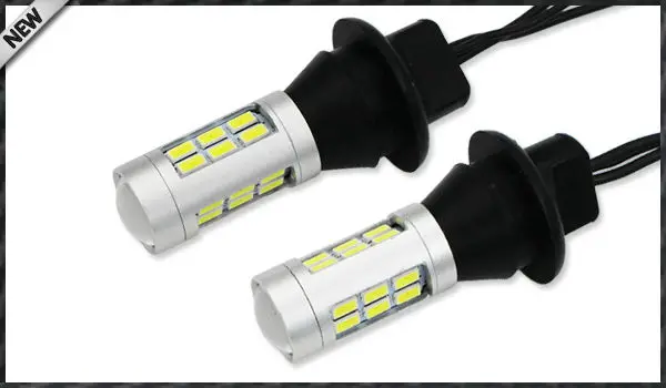 2шт 21-SMD белый/красный двойной цвет 7440 7444 T20 светодиодный Сменные лампы для резервные фары заднего хода автомобиля и конверсии задней противотуманной фары
