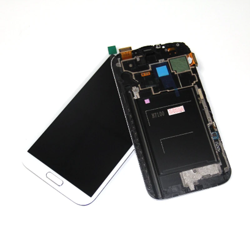 N7100 N7105 ЖК-дисплей для Samsung Galaxy Note2 Note 2 сенсорный экран дигитайзер рамка в сборе |
