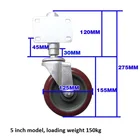 5-дюймовая модель подпружиненных ворот, вращающееся колесо для двери 150 кг