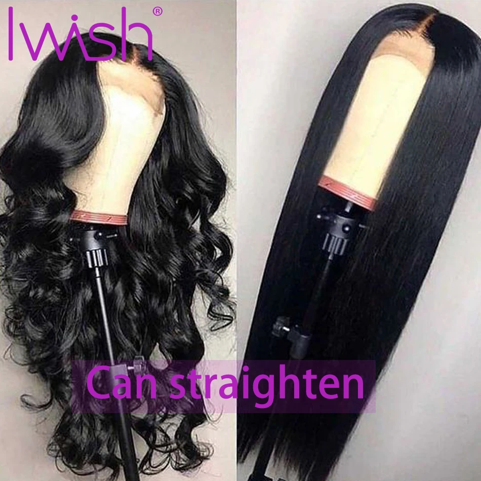 Объемные волнистые пряди с фронтальной связкой Iwish с закрытием Remy с низким коэффициентом бразильские волосы плетение 3 пучка с фронтальной