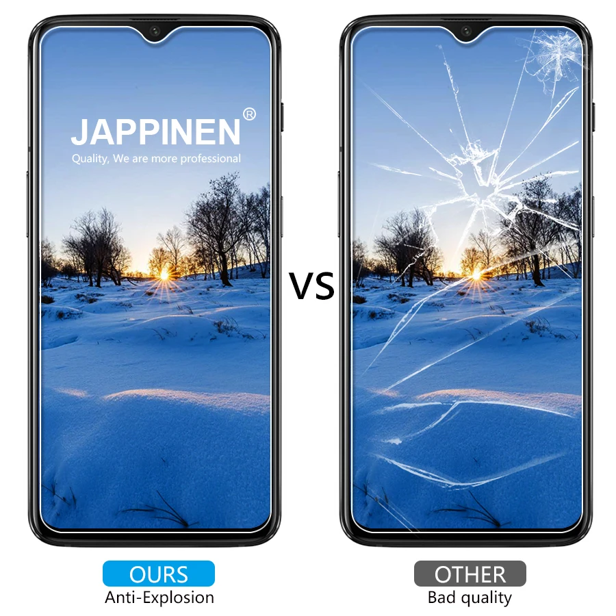 Jappinen 2Pcs/lot Tempered Glass for OnePlus 6T Screen Protector 9H 2.5D Explosion Proof Protective Film | Мобильные телефоны и