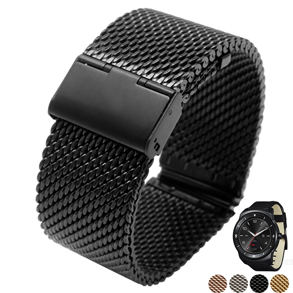 Ремешок Миланская петля для LG G Watch R W100 W110 Urbane W150 быстросъемный браслет из