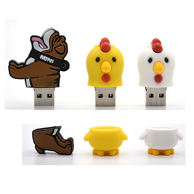 Usb флеш накопитель с изображением милой утки собаки 4 ГБ 8 16 32 64 ГБ|u disk|usb flash drive