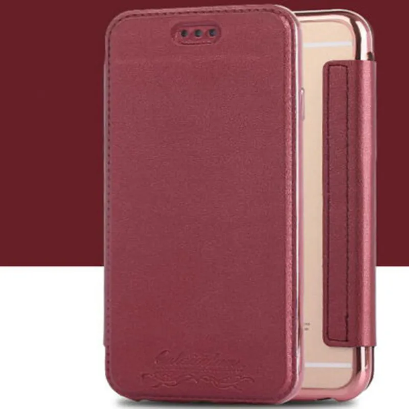 Hot Pink Роскошный тонкий Чехол-книжка из кожи+ мягкого ТПУ с откидной крышкой для телефона, защитный чехол для iPhone 11 Pro XR XS MAX XS X 10 6 6S Plus 7 8 Plus - Цвет: Hot Pink