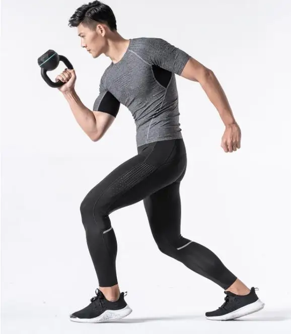 Xiaomi mijia Высокие эластичные спортивные компрессионные брюки профессиональные спортивные брюки быстросохнущие дышащие Светоотражающие Брюки smart