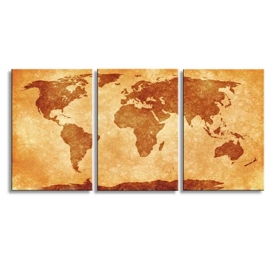 

World Map painting Oil Painting 100% Hand Painted Modern Wall Art Painting ,Abstract oil painting WM-009