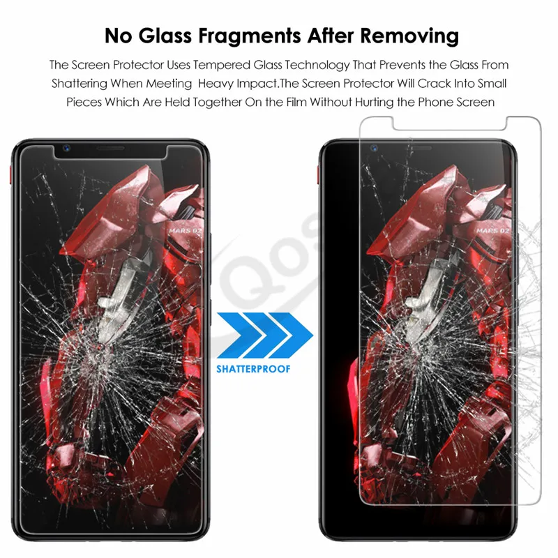 (2 шт) протектор экрана для zte Nubia Red Magic Mars закаленное стекло 9 H Ультра прозрачная