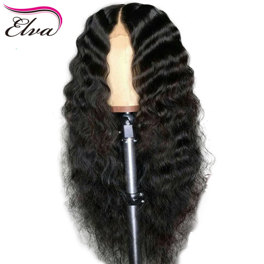 Elva Hair 150% плотность 13*6 кружевные передние человеческие волосы предвыщипанные