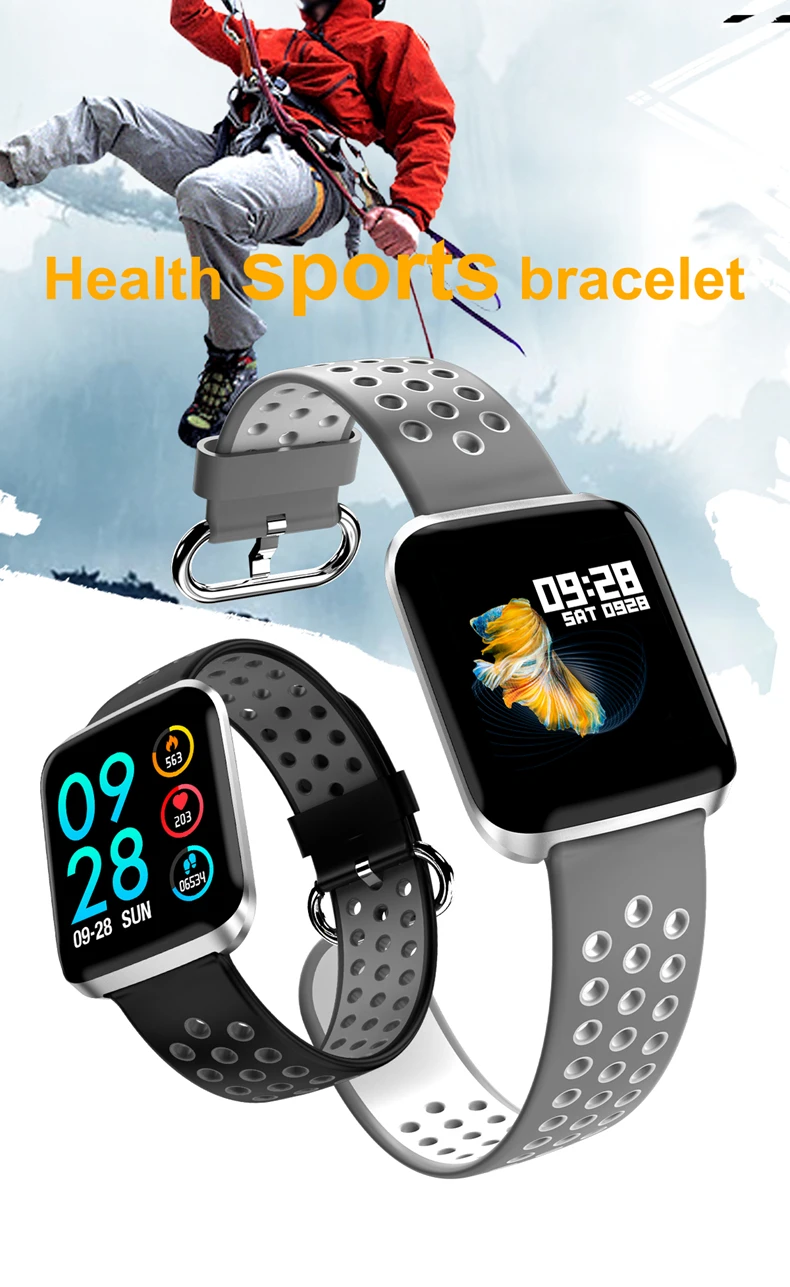 Smart Band Heart Rate Blood Pressure Fitness Tracker Bracelet Weather Call Reminder Wristband for iOS Android pk fitbits xiaomi