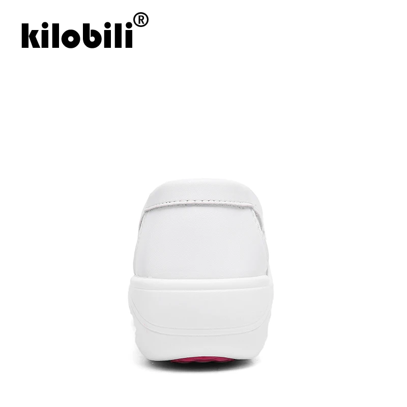 Kilobili/2019 г. весенние женские лоферы из натуральной кожи Повседневные балетки на