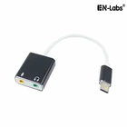Внешняя звуковая карта USB Type-C для Macbook Pro Air, USB C на аудиоразъем 7,1 мм, наушники, микрофон, Звуковой адаптер для ПК, смартфона, 3,5