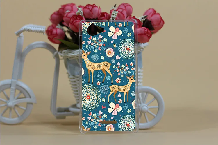 12 рисунков красивых цветов DIY модный жесткий чехол с принтом для телефона Sony Xperia L