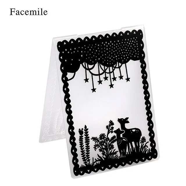 Facemile 1 шт. пластиковый с тиснением папка для подарка Скрапбукинг нерегулярные кирпичи Тип фотоальбом карта бумага ремесленный шаблон форма