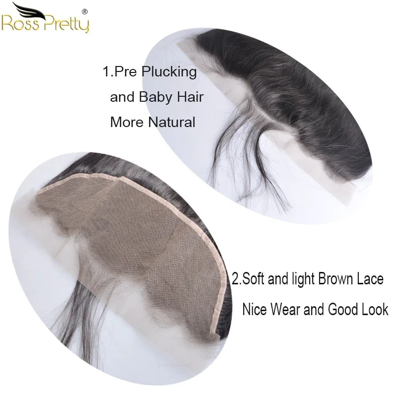 Натуральные человеческие волосы Ross Pretty пряди с фронтальной ощипкой Детские
