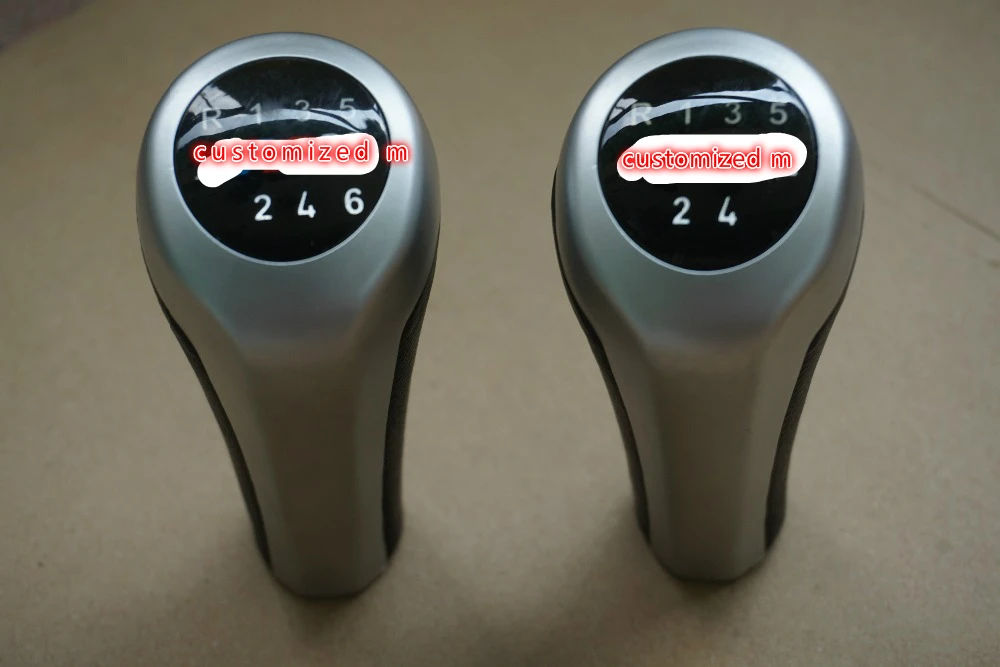 Новинка серебро хром м стайлинга автомобилей 6/5 Скорость Шестерни рукоятка