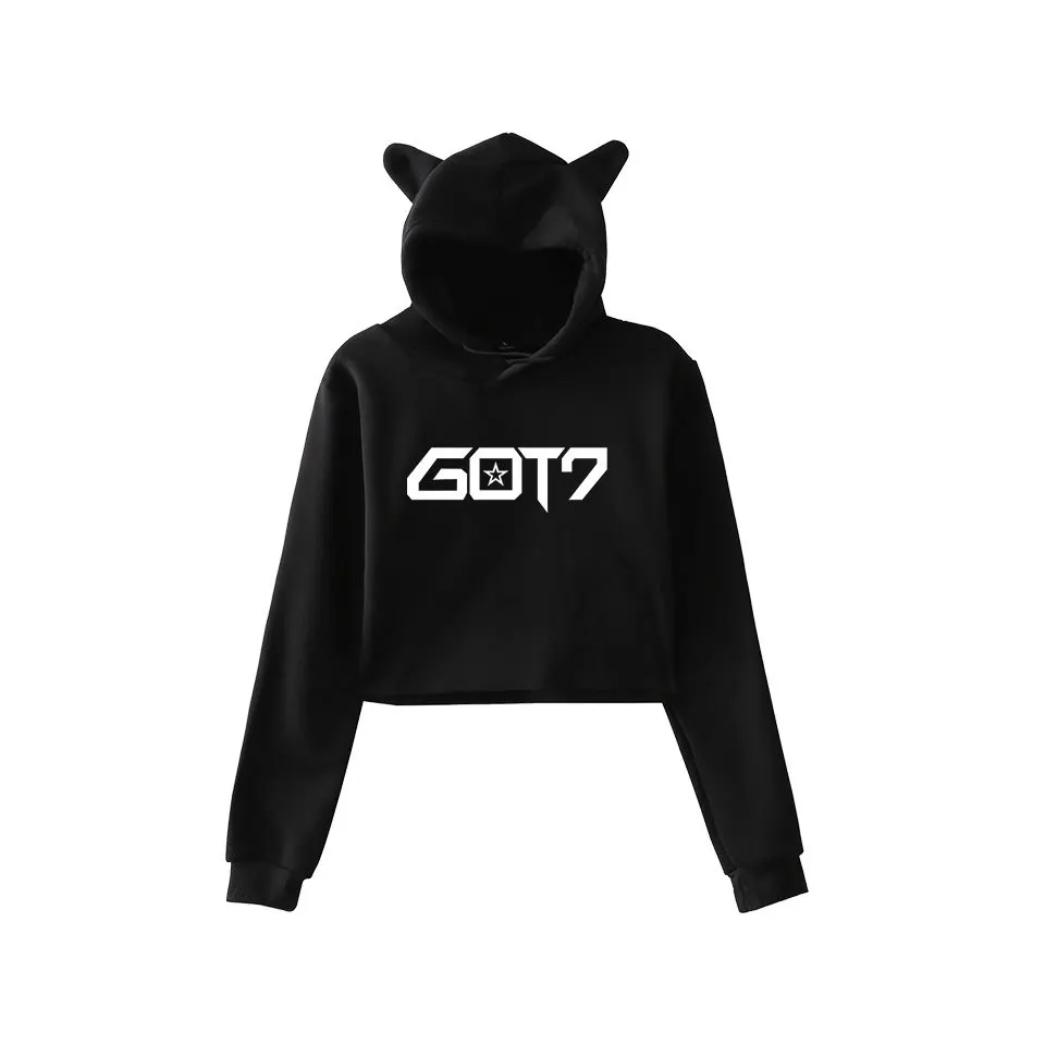 Новинка Kpop GOT7 сексуальный топ женские толстовки с надписью кто то любит Kawaii